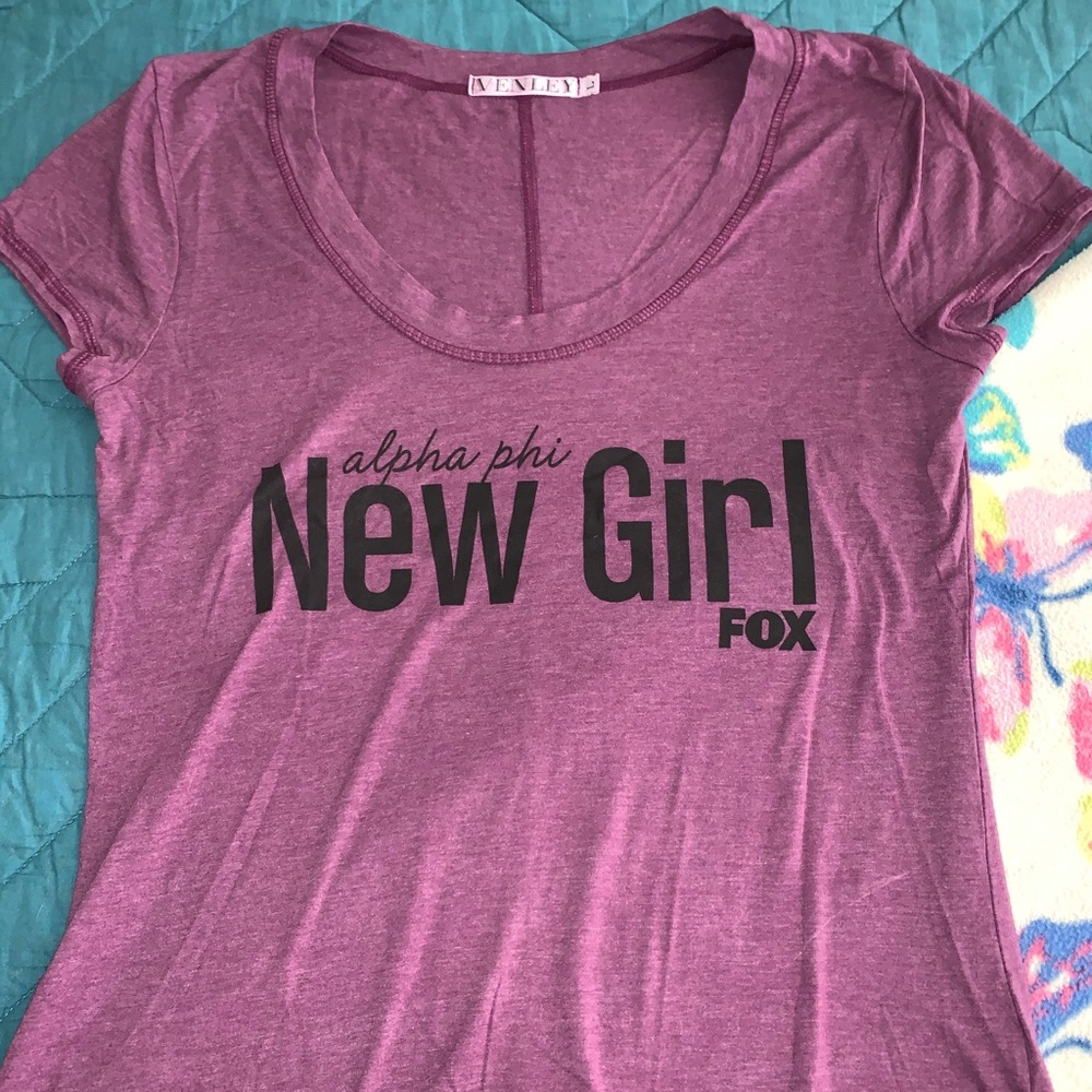 Alpha Phi New Girl tee shirt